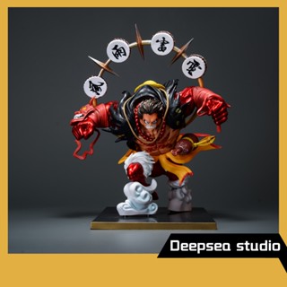 Deepsea studio [Quick delivery in stock][quality Edition] Tianshi Lufei one piece Tianshi four-gear big ape king gun straw hat Lufei large decoration model