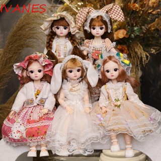 Ivanes ตุ๊กตาเจ้าหญิง ข้อต่อขยับได้ 30 ซม. น่ารัก พร้อมเสียงเพลง พลาสติก เพื่อความปลอดภัย สําหรับเด็กวัยหัดเดิน