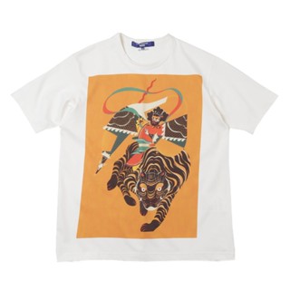 พร้อมส่ง เสื้อยืดแขนสั้น พิมพ์ลายเสือ JUNYA WATANABE MAN สําหรับผู้ชาย และผู้หญิง