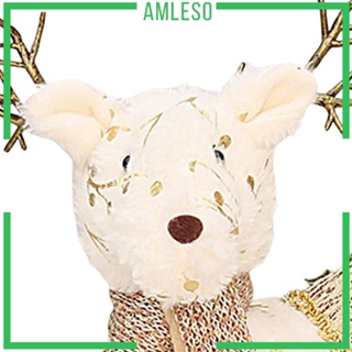 [Amleso] ตุ๊กตากวางเอลก์ แบบสั้น ของขวัญวันเกิด สําหรับตกแต่งบ้าน