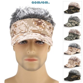 Aomsom วิกผม หมวกเบสบอล ผู้ชาย ผู้หญิง สร้างสรรค์ เท่ ฮิปฮอป สั้น แตงโม Skullcap