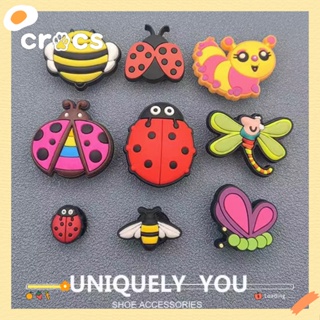 Crocs jibbitz หัวเข็มขัด รูปแมลง ผึ้ง ดอกไม้น่ารัก DIY สําหรับรองเท้า