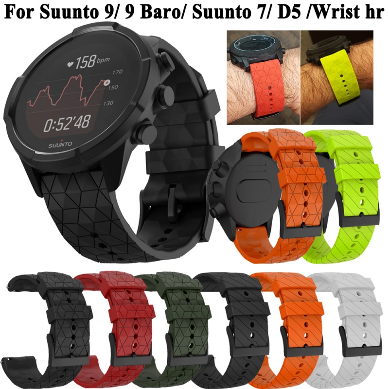 สายนาฬิกาข้อมือซิลิโคน แบบเปลี่ยน สําหรับ Suunto 9 Baro 9 Spartan Suunto 7 Sport Wrist HR Baro Smart Watch