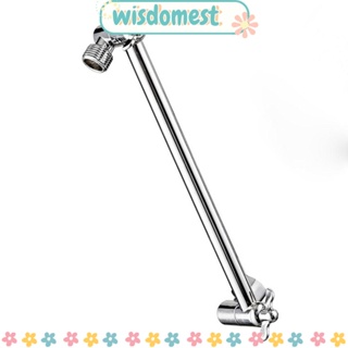 Wisdomest หัวฝักบัวอาบน้ํา โครเมี่ยม 11 นิ้ว ปรับได้ ทองเหลือง ยาวพิเศษ กันฝน และมือถือ สําหรับห้องครัว