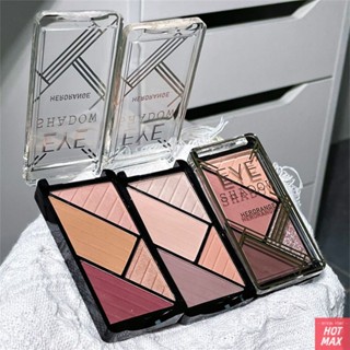 HERORANGE Heartbeat Fourcolor Eyeshadow Palette ที่ละเอียดอ่อนยาวนานและอเนกประสงค์สำหรับธรรมชาติและ Charming Eye Makeup ,Beauty Frenzy