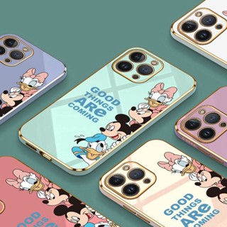 เคสซิลิโคนนิ่ม ลายการ์ตูนมิกกี้ 6D หรูหรา สําหรับ iPhone 15 iPhone 15 Plus iPhone 15 Pro iPhone 15 Pro Max iPhone 15 Ultra