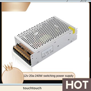 อะแดปเตอร์พาวเวอร์ซัพพลาย 12V 12V 240W 20A DC ทนทาน ใช้งานง่าย