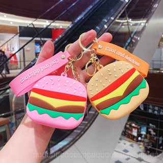 0831ywgjj stainless steel hamburger coin purse lover bag pendant childens Mini Storage small bag pendant creative coin purse FPY