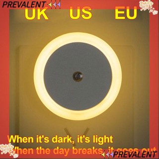 Preva โคมไฟ Led เซนเซอร์ควบคุมออปติคอล ปลั๊ก Us Eu Uk