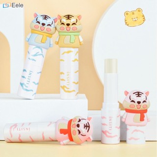 INSITI Cute Tiger Lip Balm Moisturizing AntiCracking Lipstick Primer ขนาดกะทัดรัดและพกพาได้ Fruity Lip Balm ลิปสติกเบส ลิปสติก Lip Care Lip Balm To Lighten Lip Lines (จัดส่งในวันนี้)