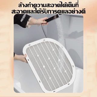 ที่รองทรายแมว ที่ดักทรายแมว น้ําหนักเบา พรมดักทรายแมว ถาดตะแกรงใช้ดักทรายที่ติดเท้าแมว