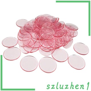 [Szluzhen1] เครื่องนับจํานวนบิงโก แบบใส เส้นผ่าศูนย์กลาง 3/4 นิ้ว 100 ชิ้น