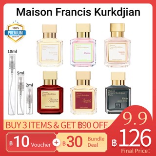 แท้100%【จัดส่งที่รวดเร็ว】Maison Francis Kurkdjian Baccarat Rouge 540 &amp; Oud Satin Mood &amp; Aqua Vitae Forte 2ml/5ml/10ml