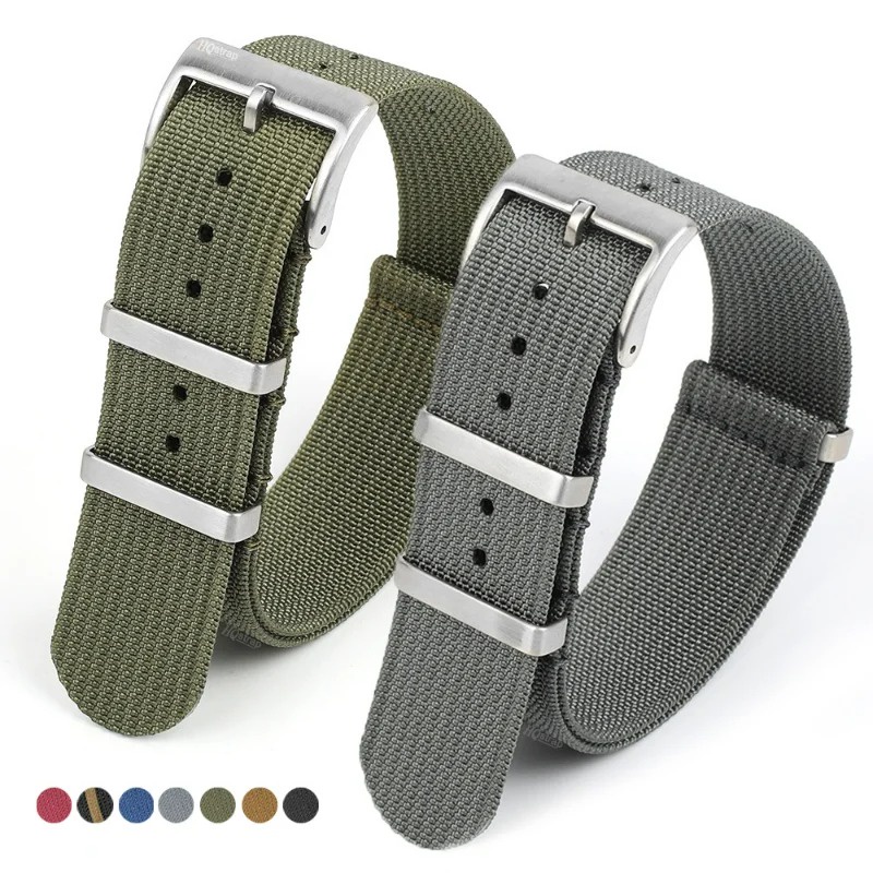 สายนาฬิกาข้อมือไนล่อน 18 มม. 22 มม. 20 มม. แบบเปลี่ยน สําหรับ Seiko Watch Rolex Samsung Galaxy Watch 6 5 4 3 Classic 43 มม. 47 มม.