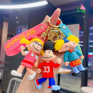 Taylor2pv พวงกุญแจฟิกเกอร์ Arnold Shortman Arnold Shortman Action Figure Hey Arnold อุปกรณ์เสริม สําหรับตกแต่งรถยนต์