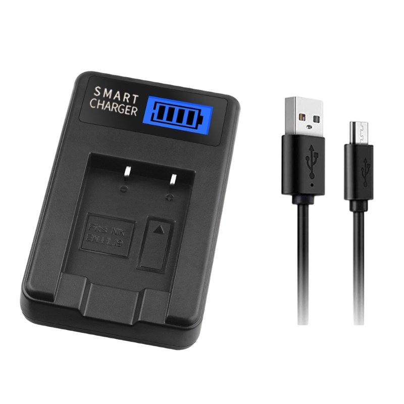 WU EN-EL19 เครื่องชาร์จ LCD USB สําหรับ S2800 S3100 S3200 S33 S3300 S3400