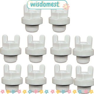 Wisdomest ข้อต่อท่อโพลีโพรพีลีน สีขาว 10 ชิ้น