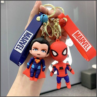 พวงกุญแจ จี้ตุ๊กตาฟิกเกอร์ Nana Marvel Spider Man PVC ของเล่นสําหรับเด็ก