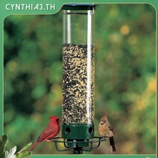 บ้านไร่สไตล์หมุน Anti Squirrel Bird Feeder - โลหะทนทานเหล็ก Art Feeder Cynthia