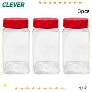 Clever ขวดพลาสติก ฝาผีเสื้อ สีแดง สําหรับใส่เครื่องปรุงรส 3 ชิ้น