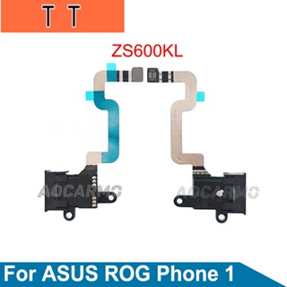 Aocarmo อะไหล่สายแจ็คหูฟัง พอร์ตเสียง สายเคเบิ้ลอ่อน แบบเปลี่ยน สําหรับ Asus ROG Phone 1 I ZS600KL ROG1