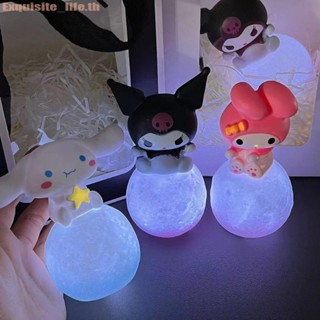 Sanrio Hello Kitty Kuromi Cinnamoroll Night Light Glowing Children Toy Bedside Lamp Anime Kawaii Cute Children Kid Present Gifts