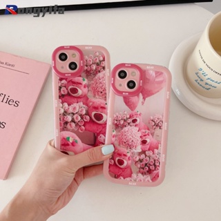 เคสโทรศัพท์มือถือ ลายหมีสตรอเบอร์รี่ สีชมพู สําหรับ Honor 9X 60 50 Pro 50 60 SE X40 X40i X30 X30i X20 X10 8X 30 20 Pro 30S 20S 30 Youth 20 Lite