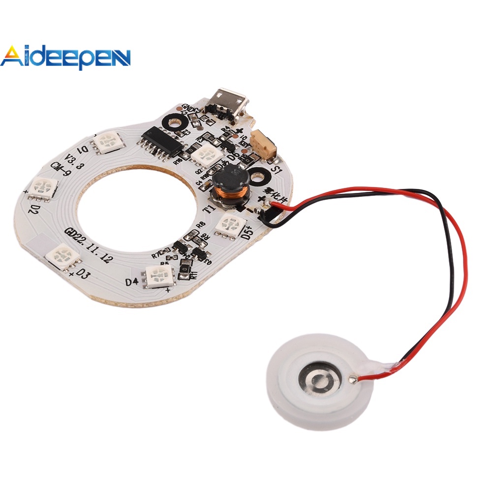 Aideepen โมดูลพ่นไอน้ําอัลตราโซนิก DC5V Micro USB สําหรับบ้าน และห้องนั่งเล่น