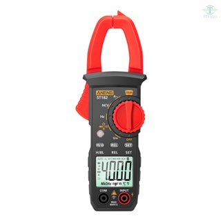 ANENG ST182 pro 4000 Counts Digital AC Current Clamp Meter 400A Automatic Range Multimeter with Backlight Voltage Meter Clamp Gauge NCV Test Clamp Ammeter Universal Meter Tester Measuring Temperature / Capacitance/ Diode / AC Current / AC/DC Voltage