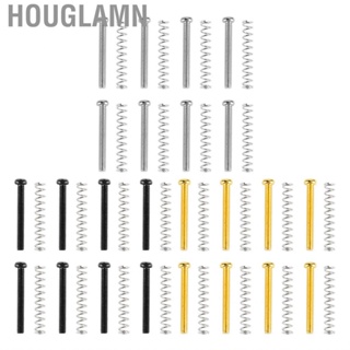 Houglamn 8 Set Guitar Pickup Screw Spring Iron Double Coil Frame Mounting Screws A