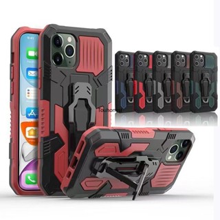 เคส For Apple iPhone 13 Pro Max เคส iPhone 7 Plus เคส iPhone 12 Mini Casing iPhone 8 Plus Case iPhone SE Case iPhone XR Case Cool shockproof Mecha Warrior Back Clip Stand Phone Cover Cassing Cases Case JZS โทรศัพท์มือถือ กันกระแทก พร้อมคลิปหนีบขาตั้ง