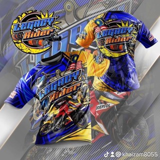 เสื้อยืดคอกลม แขนสั้น พิมพ์ลาย Legacy Rider พลัสไซซ์ สําหรับผู้ชาย และผู้หญิง