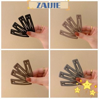 Zaijie24 กิ๊บติดผม เนื้อแมตต์ ของขวัญสําหรับผู้หญิง สีเทาหวาน 1 ชิ้น