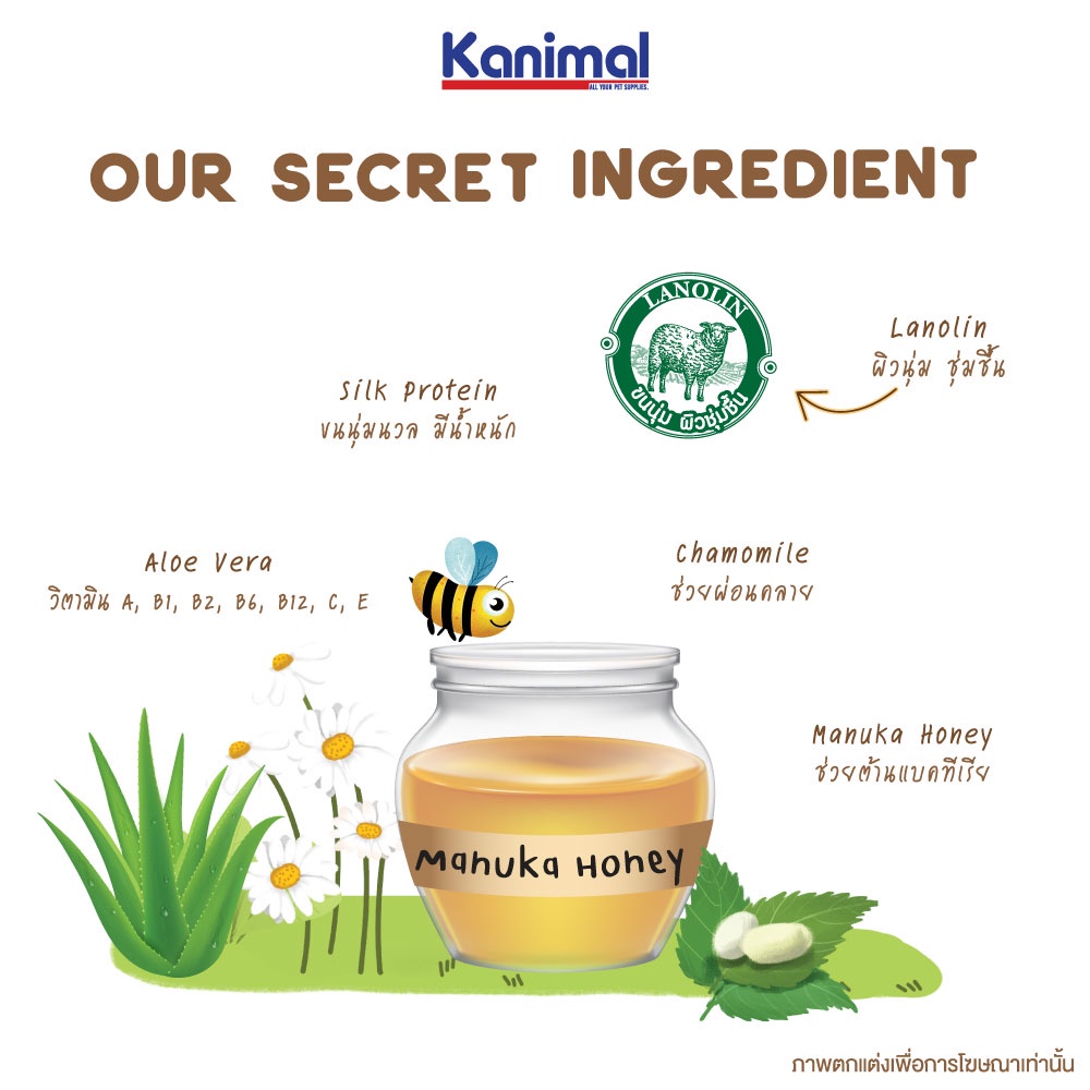 แชมพูสุนัขแมวและสัตว์เล็ก Kanimal Shampoo for Dog & Cat ขนาด 250-300 ml - รูปที่ 5