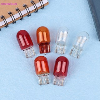 Onew หลอดไฟถอยหลัง T20 7440 7443 WY21W W21W Haen Bulbs 7443 W21/5W T20 12V สําหรับรถยนต์