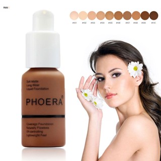 Phoera Liquid CONCEALER Total Coverage Makeup Foundation 30ml นูโอ