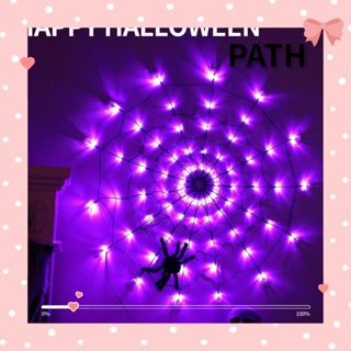 Path สายไฟ LED รูปแมงมุม กันน้ํา พร้อมรีโมตคอนโทรล สําหรับตกแต่งปาร์ตี้ฮาโลวีน