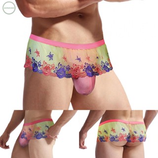 GORGEOUS~Mens Lace G-string Sissy Pouch Panties Thong Bikini Briefs Underwear Lingerie