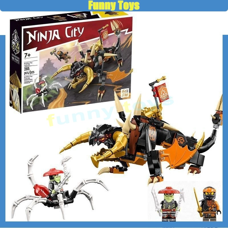 บล็อกตัวต่อเลโก้ Ninjago series 71782 Cole's Earth Dragon EVO ของเล่นเสริมการเรียนรู้ สําหรับเด็กผู้ชาย