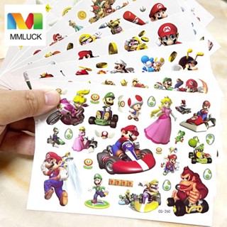 Jenniferdz สติกเกอร์รอยสัก ลายการ์ตูนอนิเมะ Super Mario Diy สําหรับเด็ก