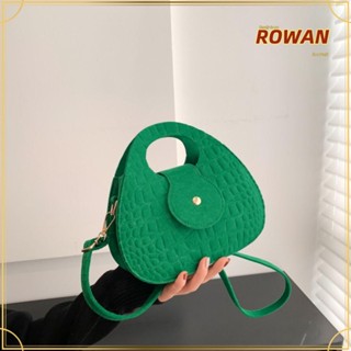 Rowans กระเป๋าสะพายไหล่ ทรงโท้ท ลายหนังจระเข้ น้ําหนักเบา สีพื้น สําหรับผู้หญิง