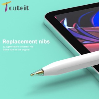 Tcuteit PEN002 หัวปากกาสไตลัส แบบใส สําหรับ Apple Pencil Gen 1/2 iPad