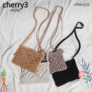 Cherry3 กระเป๋าสาน กระเป๋าเมสเซนเจอร์ กระเป๋าชายหาด สไตล์โบฮีเมียน แฟชั่นฤดูร้อน