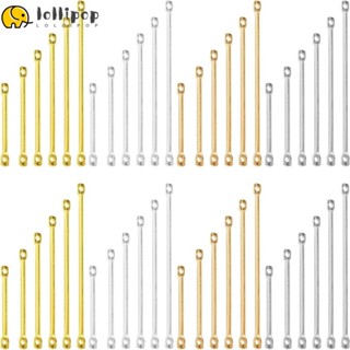 Lollipo1 ตัวเชื่อมต่อบาร์ ทองเหลือง สีเงิน สําหรับทําเครื่องประดับ