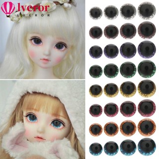 Lveror ดวงตาคริสตัล 8 สี พร้อมแหวนรอง 18 มม. 20 ชิ้น 10 คู่ DIY