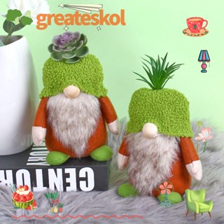 Greateskol ตุ๊กตาไร้หน้า สีส้ม สําหรับตกแต่งห้องคริสต์มาส 2 ชิ้น