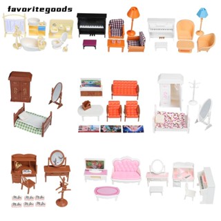 Favoritegoods ชุดเฟอร์นิเจอร์จิ๋ว พร็อพถ่ายรูป ของเล่นสําหรับเด็ก 1 ชุด