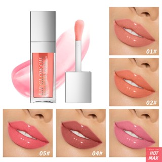 Hellokiss Water Glossy Lip Oil ให้ความชุ่มชื้นบำรุงและเสริมสร้างลิปกลอสสีธรรมชาติ ลิปกลอสแต่งหน้า Big Brush Head Lip Balm ลิปกลอสแก้ว ลดเส้นริมฝีปาก ,Beauty Frenzy