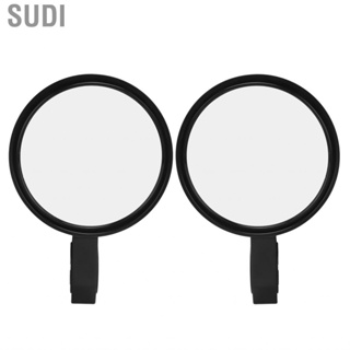 Sudi Adjustable Side Mirrors Black Foldable Weatherproof Impact Resistant Rear View Aluminum Alloy Replacement for Kawasaki