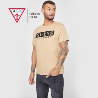 GUESS เสื้อยืดผู้ชาย รุ่น X1RI46KAK9D สีน้ำตาล